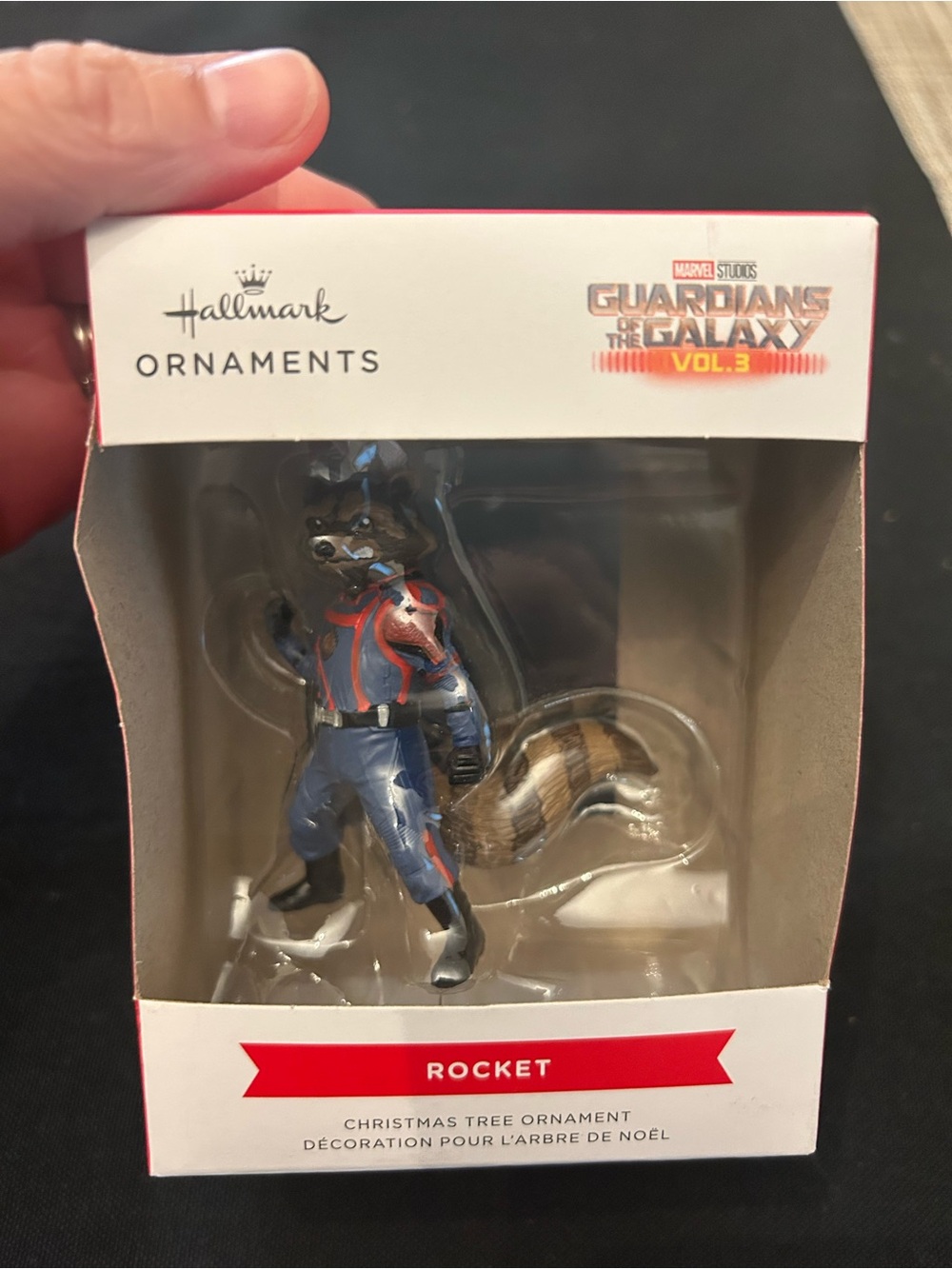 Hallmark Rocket Ornament in Blue and Brown - Guardians of the Galaxy Vol. 3